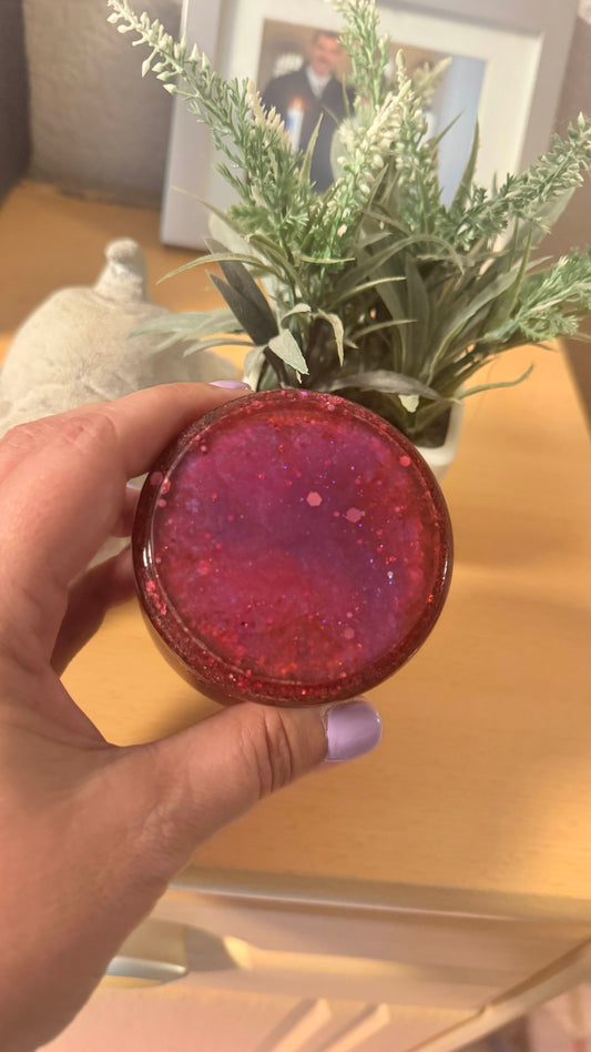 Dose Epoxidharz Honigtopf, pink, glitzer, Geschenk